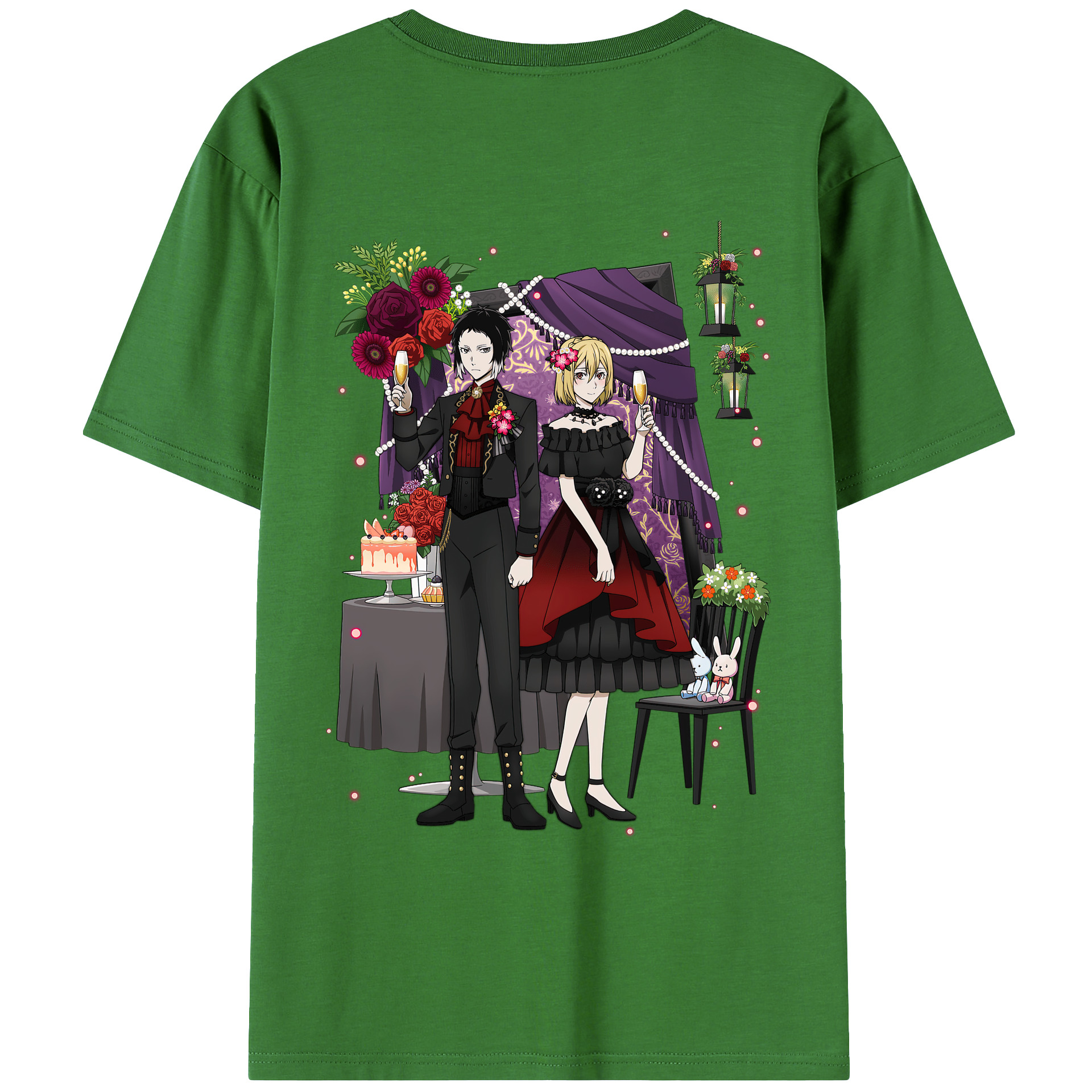 （画像用） 文豪ストレイドッグス Bungo Stray Dogs レディース半袖Tシャツ(バックプリント)